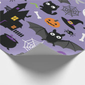Halloween Pattern Geschenkpapier (Ecke)