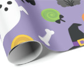 Halloween Pattern Geschenkpapier (Rolleneckpunkt)