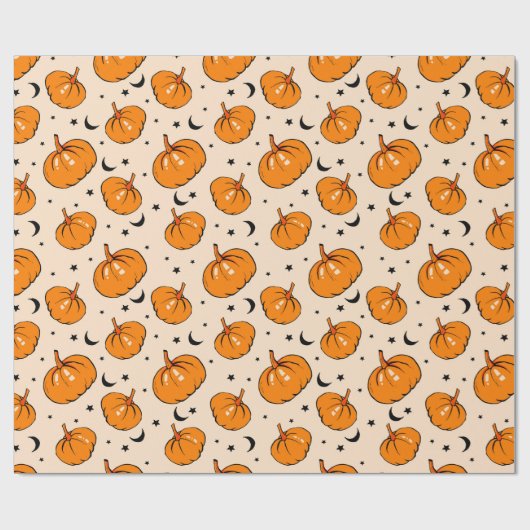 Halloween Pattern Geschenkpapier (Flach)