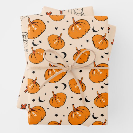 Halloween Pattern Geschenkpapier Set (Beispiel)