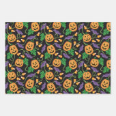 HALLOWEEN PATTERN GESCHENKPAPIER SET (Vorderseite 3)