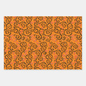 Halloween Pattern Geschenkpapier Set (Vorderseite)