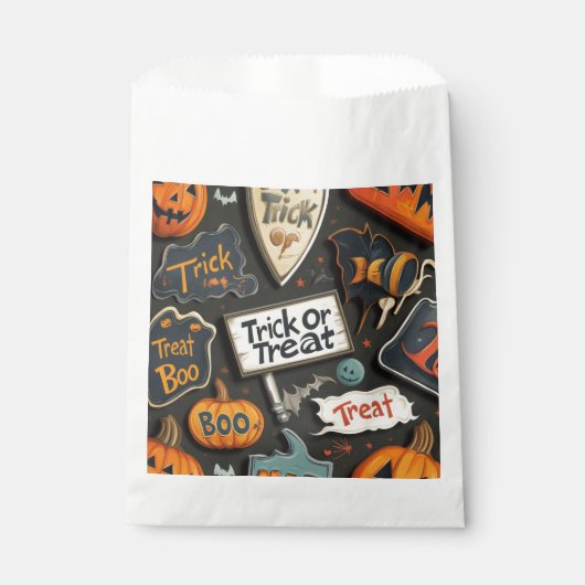 Halloween Pattern Geschenktütchen (Vorderseite)