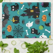Halloween Pattern Geschirrtuch (Gefaltet)