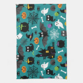 Halloween Pattern Geschirrtuch (Vertikal)