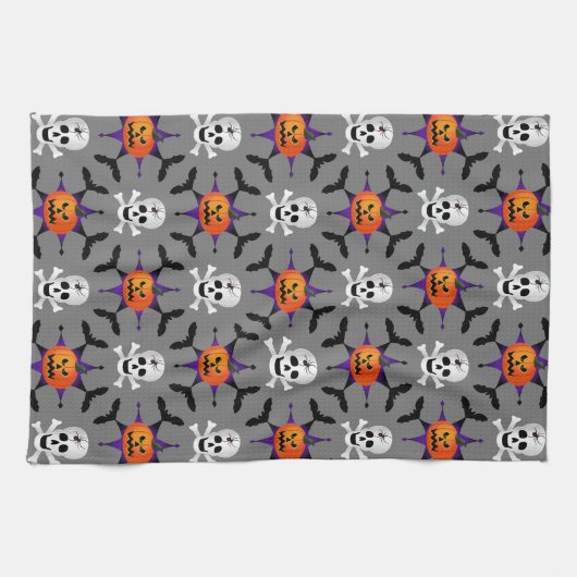 Halloween Pattern Geschirrtuch (Horizontal)