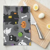 Halloween Pattern Geschirrtuch (Viertel Falte)
