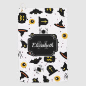 Halloween Pattern Golfhandtuch (Vorderseite)
