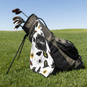 Halloween Pattern Golfhandtuch (Gras)
