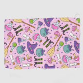 Halloween Pattern Golfhandtuch (Horizontal)