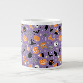 Halloween Pattern Jumbo-Tasse (Vorderseite)