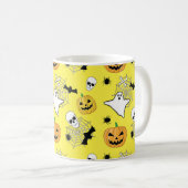 Halloween Pattern Kaffeetasse (VorderseiteRechts)