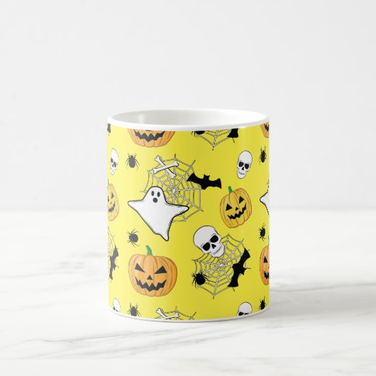 Halloween Pattern Kaffeetasse (Mittel)