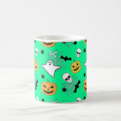 Halloween Pattern Kaffeetasse (Mittel)