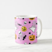 Halloween Pattern Kaffeetasse (VorderseiteRechts)