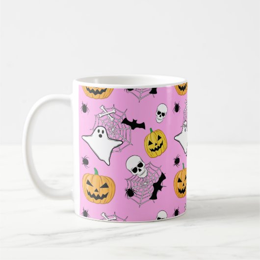 Halloween Pattern Kaffeetasse (Links)