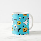 Halloween Pattern Kaffeetasse (VorderseiteRechts)