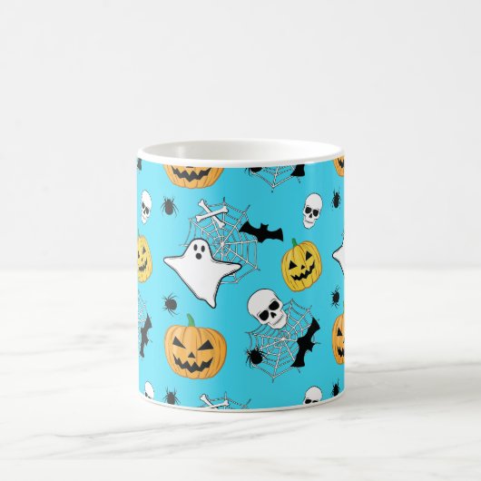Halloween Pattern Kaffeetasse (Mittel)