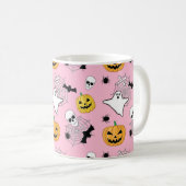 Halloween Pattern Kaffeetasse (VorderseiteRechts)