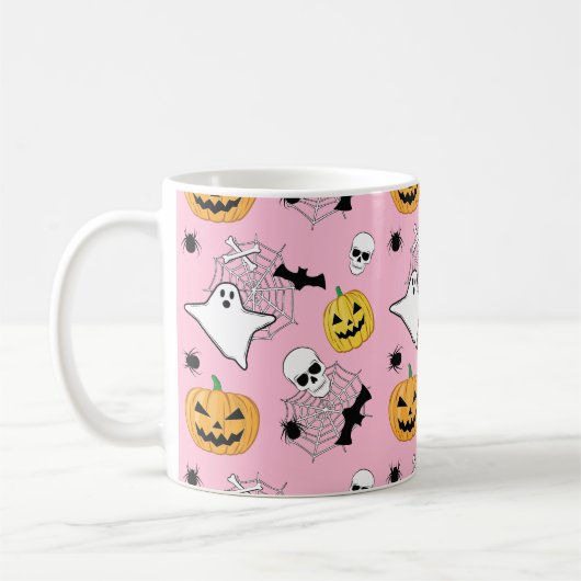 Halloween Pattern Kaffeetasse (Links)