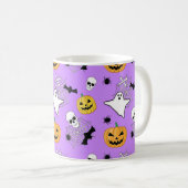 Halloween Pattern Kaffeetasse (VorderseiteRechts)