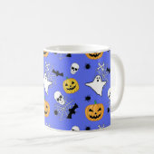 Halloween Pattern Kaffeetasse (VorderseiteRechts)