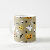 Halloween Pattern Kaffeetasse (Vorderseite Links)