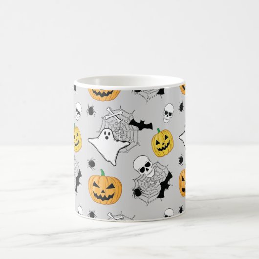 Halloween Pattern Kaffeetasse (Mittel)