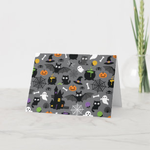 Halloween Pattern Karte