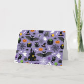 Halloween Pattern Karte (Vorderseite)