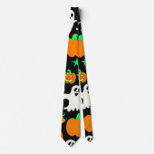 Halloween Pattern Krawatte (Vorderseite)