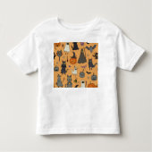 Halloween Pattern-Kurzarm-Top Kleinkind T-shirt (Vorderseite)