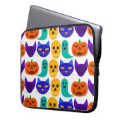 Halloween-Pattern Laptop-Sieb, 15 Zoll Laptopschutzhülle (Vorderseite Links)