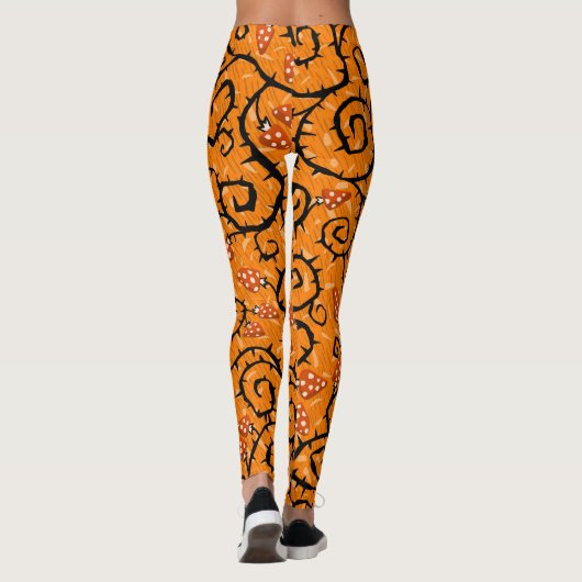 Halloween Pattern  Leggings (Rückseite)
