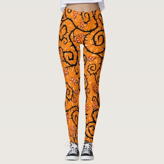 Halloween Pattern  Leggings (Vorderseite)