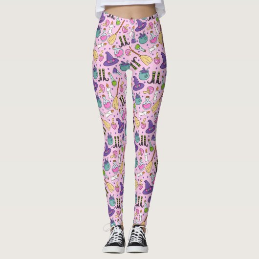 Halloween Pattern Leggings (Vorderseite)
