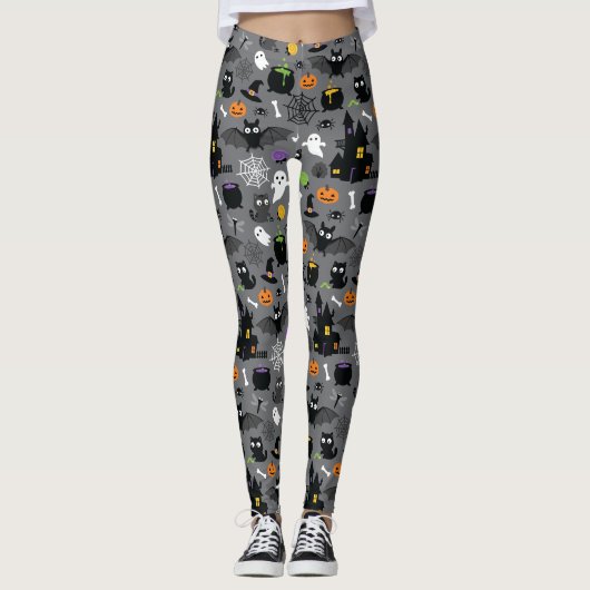 Halloween Pattern Leggings (Vorderseite)