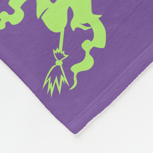 Halloween Pattern Lila Fleecedecke (Ecke)