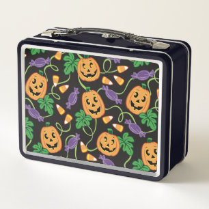HALLOWEEN PATTERN METALL BROTDOSE