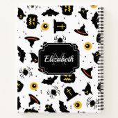 Halloween Pattern Notizblock (Rückseite)