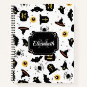 Halloween Pattern Notizblock (Vorderseite)