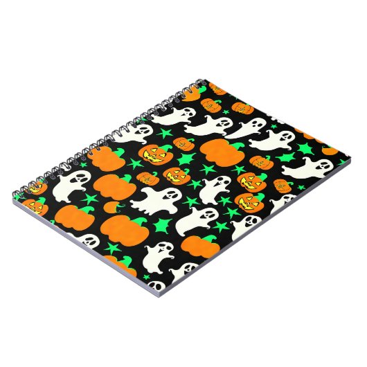 Halloween Pattern Notizblock (Linke Seite)