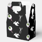 Halloween pattern on black geschenkschachtel (Geöffnet)
