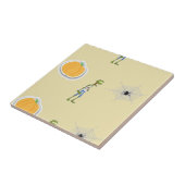 Halloween Pattern on cream Fliese (Seite)