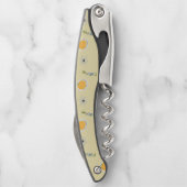 Halloween Pattern on cream Kellnermesser (Rückseite)