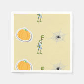 Halloween Pattern on cream Serviette (Vorderseite)