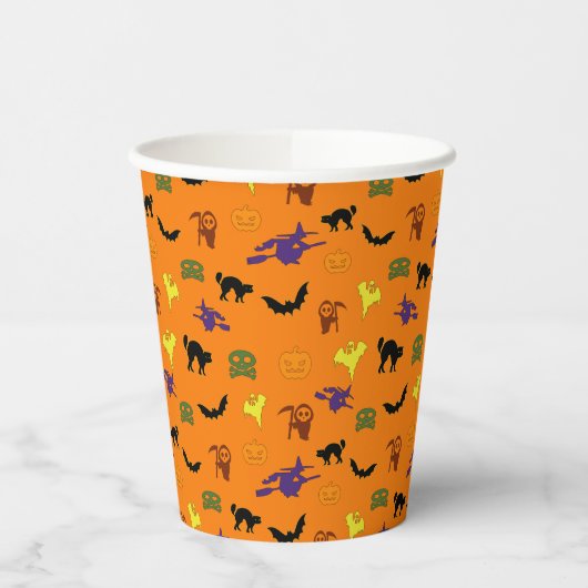 Halloween Pattern Pappbecher (Links)