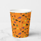 Halloween Pattern Pappbecher (Rechts)