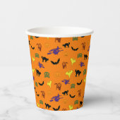 Halloween Pattern Pappbecher (Vorderseite)