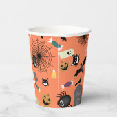 Halloween Pattern Pappbecher (Rechts)